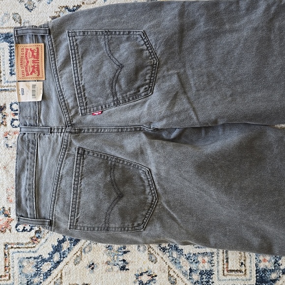 LEVIS WOMEN'S JUNIOR BLACK/GRAY LOW PROFILE STRAIGHT JEANS SIZE 28 - Picture 11 of 13
